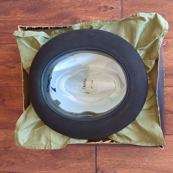 MEN'S VINTAGE DOBBS FELT BROWN FEDORA SIZE 6 7/8 - Picture 16 of 16